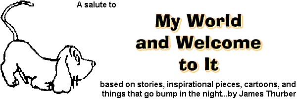 My World and Welcome to It page opening graphic